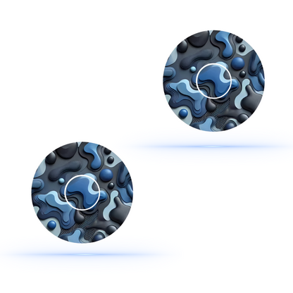 Camouflage Army Blue CGM Sensor overpatches för Freestyle Libre 3 (10-pack) inkl. Sensor Sticker - Diabeteshjalp