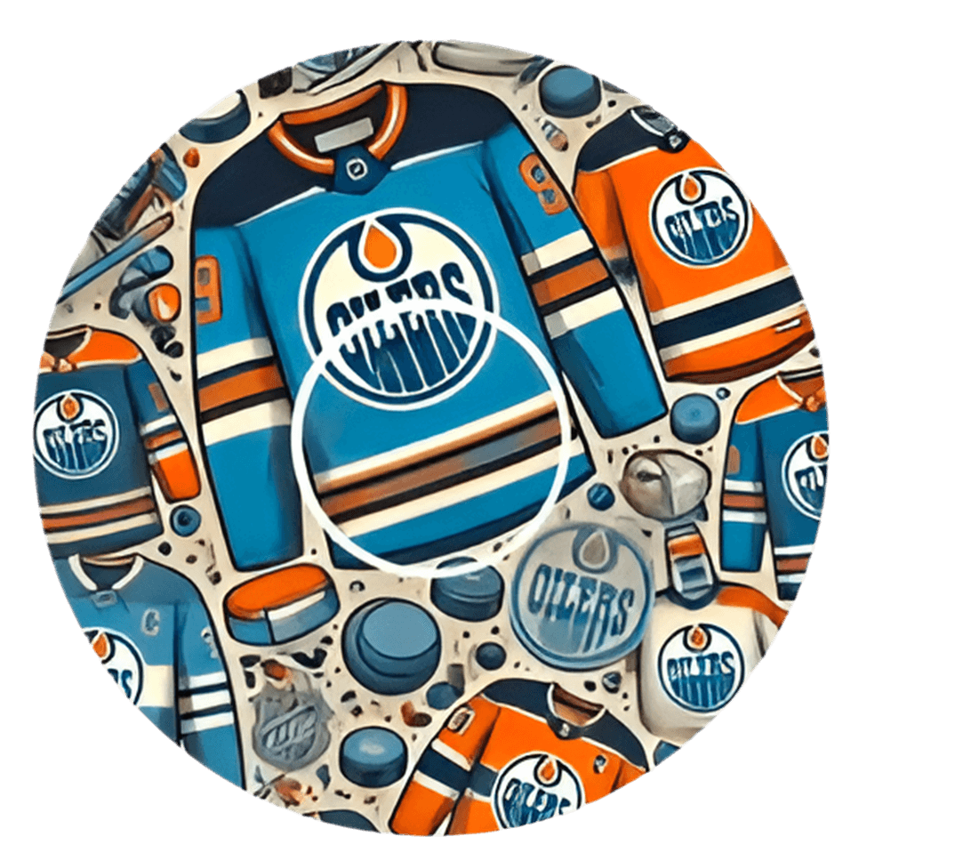 Edmonton Oilers Ice Hockey CGM overpatches för Freestyle Libre 3 (10-pack) inkl. Sensor Sticker - Diabeteshjalp