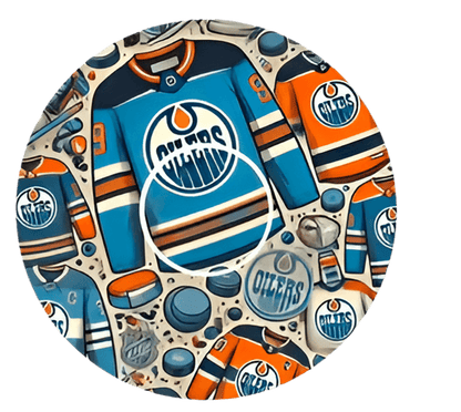 Edmonton Oilers Ice Hockey CGM overpatches för Freestyle Libre 3 (10-pack) inkl. Sensor Sticker - Diabeteshjalp