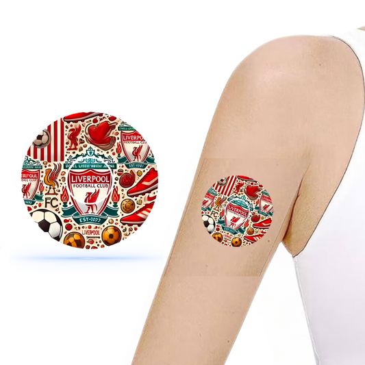 Liverpool fotboll CGM sensor Patch för Freestyle Libre 3 (10-pack) Ink Sensor Sticker - Diabeteshjalp