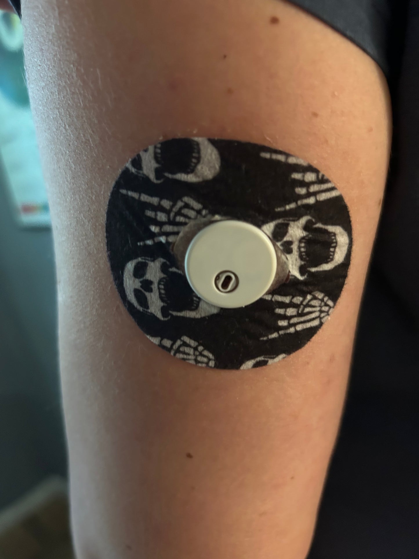 Rock'N'Roll Skull Sensor Patch för Freestyle Libre 3 (5-pack) - Diabeteshjalp
