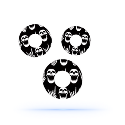 Rock'N'Roll Skull Sensor Patch för Freestyle Libre 3 (5-pack) - Diabeteshjalp