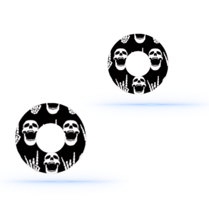 Rock'N'Roll Skull Sensor Patch för Freestyle Libre 3 (5-pack) - Diabeteshjalp