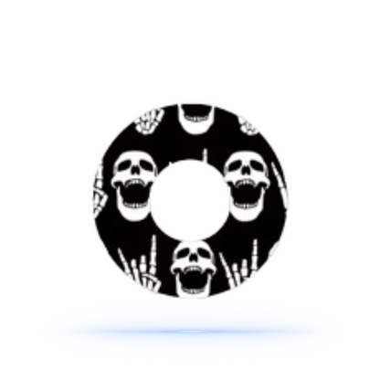 Rock'N'Roll Skull Sensor Patch för Freestyle Libre 3 (5-pack) - Diabeteshjalp
