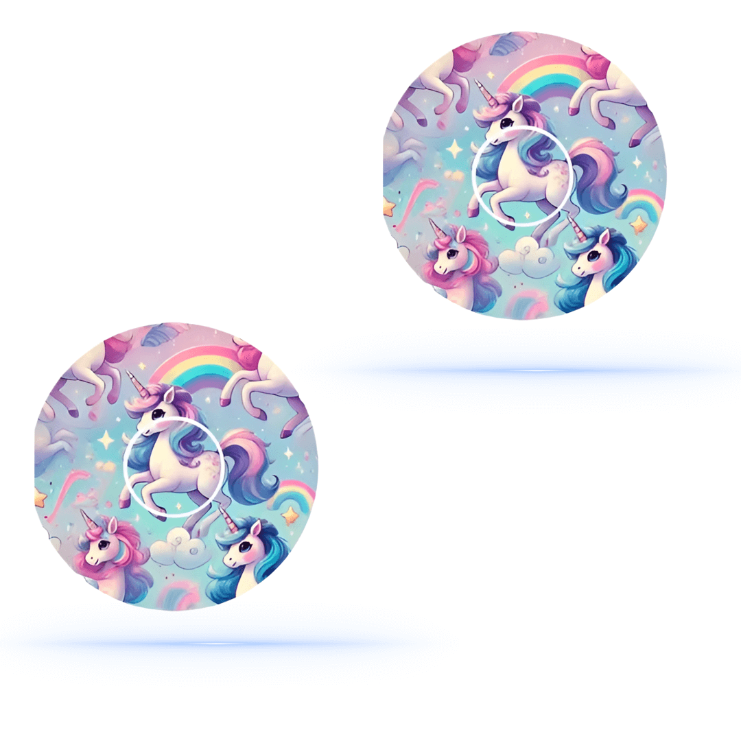 Unicorn Ponny CGM Sensor Patch för Freestyle Libre 3 (10-pack) inkl. Sensor Sticker - Diabeteshjalp