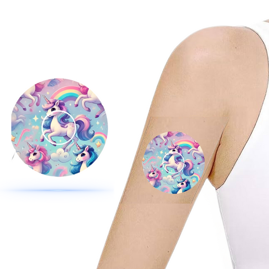 Unicorn Ponny CGM Sensor Patch för Freestyle Libre 3 (10-pack) inkl. Sensor Sticker - Diabeteshjalp