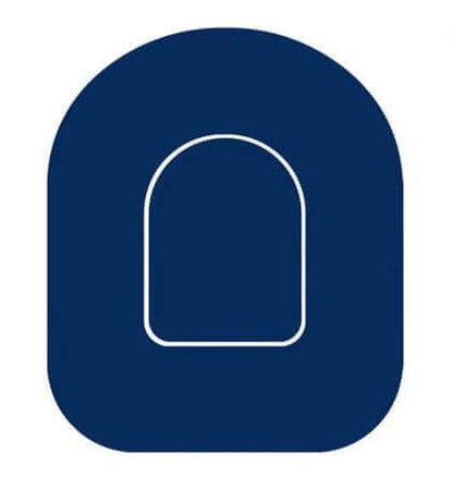 Omnipod Overpatches - Navy Blue & Sticker.