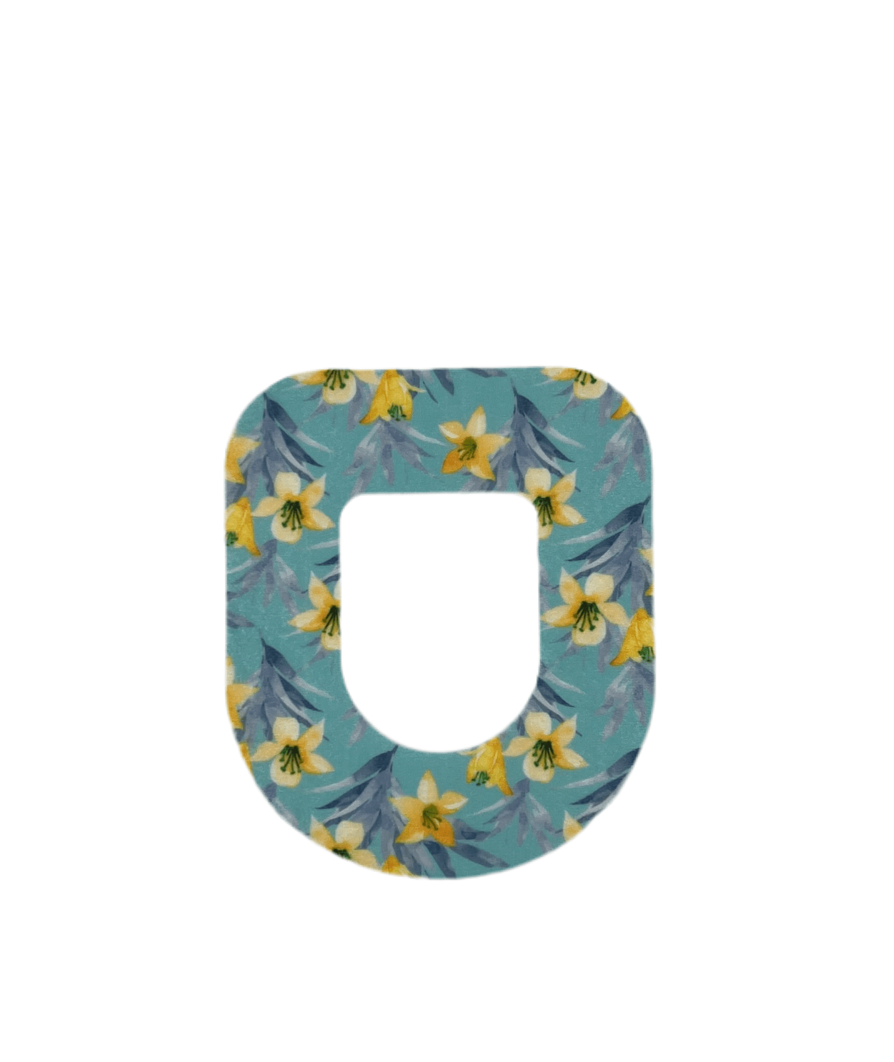 Yellow flower overpatches för Omnipod (5-pack) - skydd för din pump - Diabeteshjalp