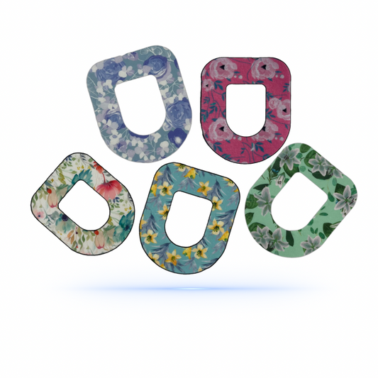 Flower Mixpack Patches Omnipod Pump (5-pack) - Diabeteshjalp