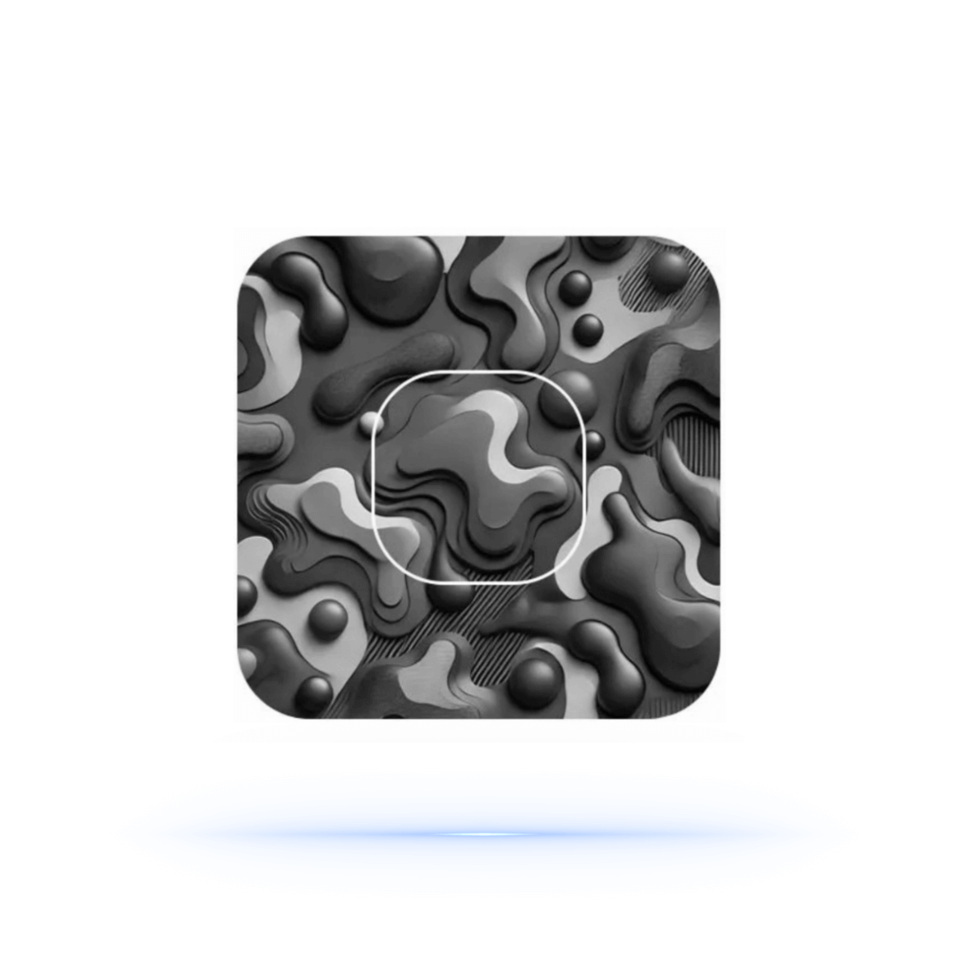 Camouflage Army grey CGM overpatches för Simplera (10-pack) inkl. Sensor Sticker - Diabeteshjalp