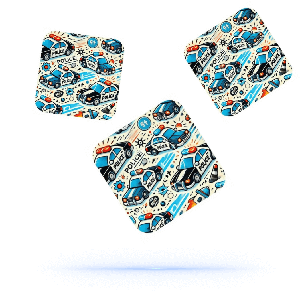 Polisbilar CGM Sensor Patch för Simplera (10-pack) inkl. Sensor Sticker - Diabeteshjalp
