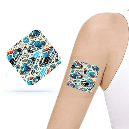 Polisbilar CGM Sensor Patch för Simplera (10-pack) inkl. Sensor Sticker - Diabeteshjalp