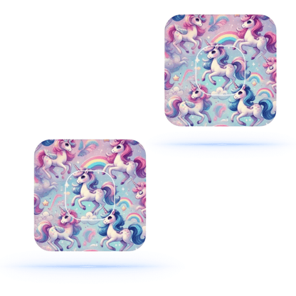 Unicorn Ponny CG overpatch för simplera sync (10-pack) inkl. Sensor Sticker - Diabeteshjalp