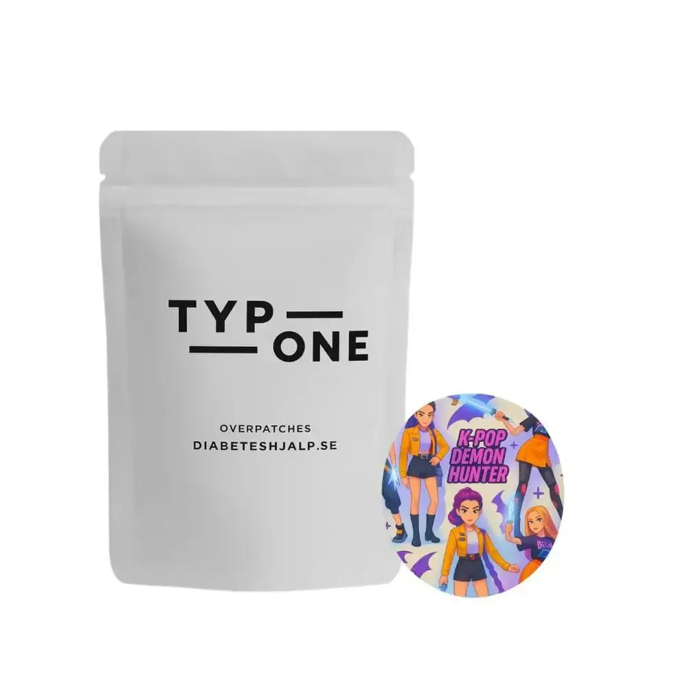 K-POP Demon Hunter Overpatch för Freestyle Libre 1, 2 & 3, anime-inspirerad design, futuristisk stil med K-pop tema.