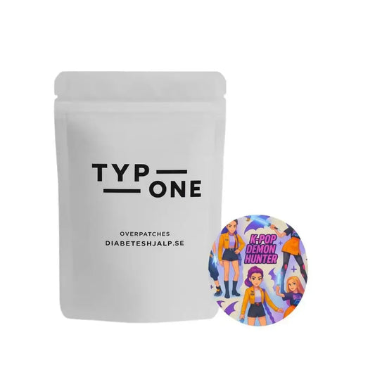 K-POP Demon Hunter Overpatch för Freestyle Libre 1, 2 & 3, anime-inspirerad design, futuristisk stil med K-pop tema.