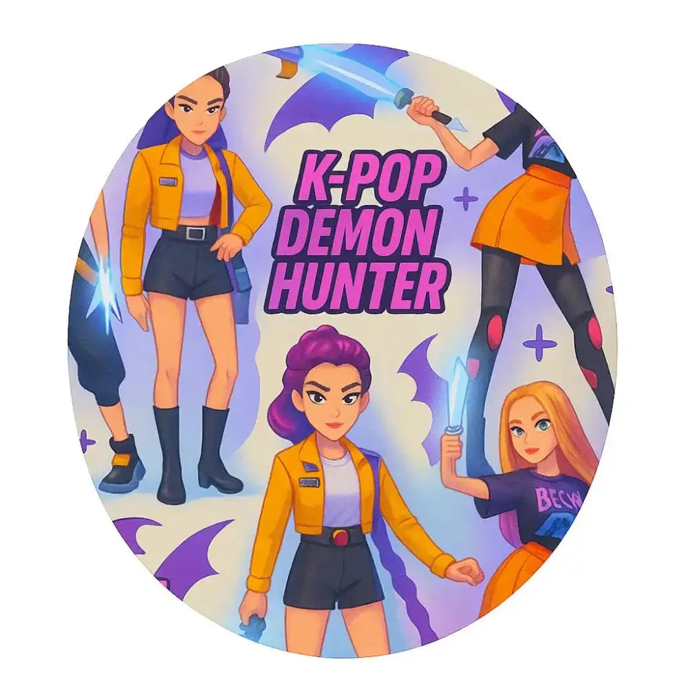 Freestyle Libre K-POP Demon Hunter Overpatch med anime-inspirerad design och futuristiska element för stilren sensoruppgradering.