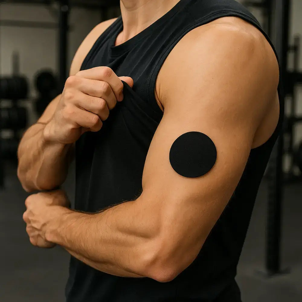 Freestyle Libre CGM sensor patch typ 1, 2, 3 svart hållbar och bekväm för aktiv livsstil