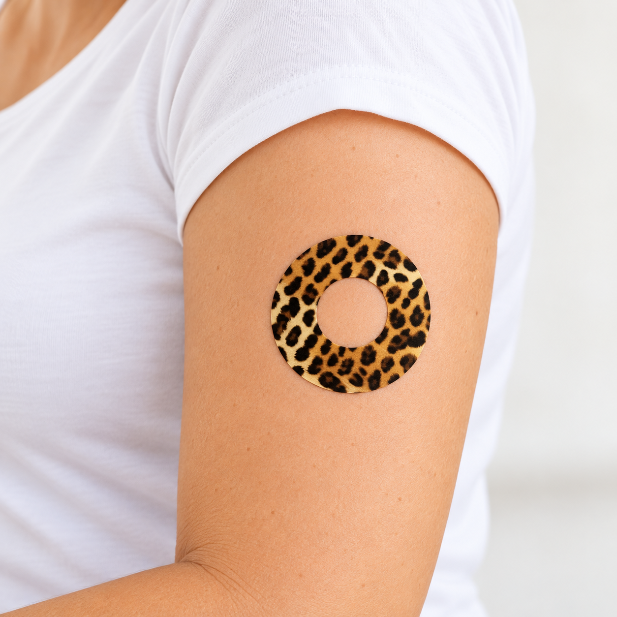 Freestyle Libre 1 & 2 CGM-sensor overpatches – Leopardmönster