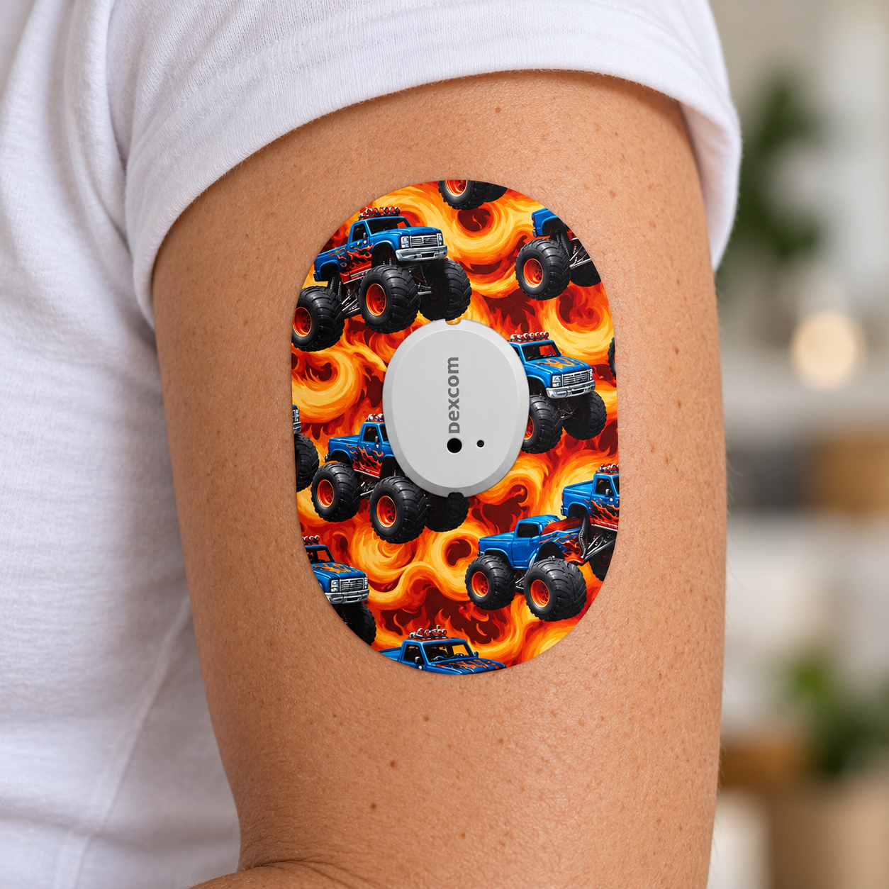 Dexcom G7 Fire Monstertruck CGM-sensor overpatches