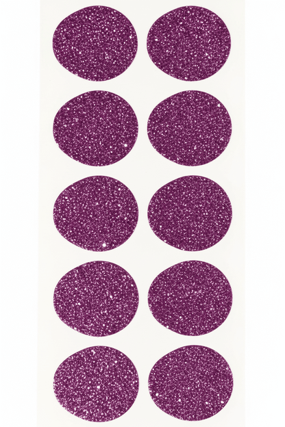 Lila glitter stickers G7 enhanced
