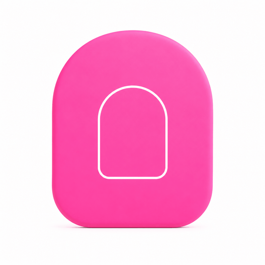Omnipod 5 Fixeringsplåster Pink – Vattentåliga overpatches rosa fixeringsplåster för Omnipod 5, säkert och stilrent