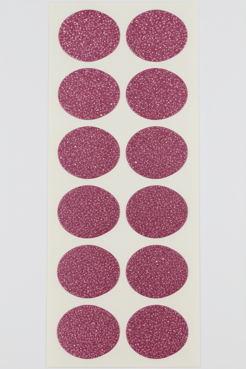 Rosa glitter stickers G7 enhanced