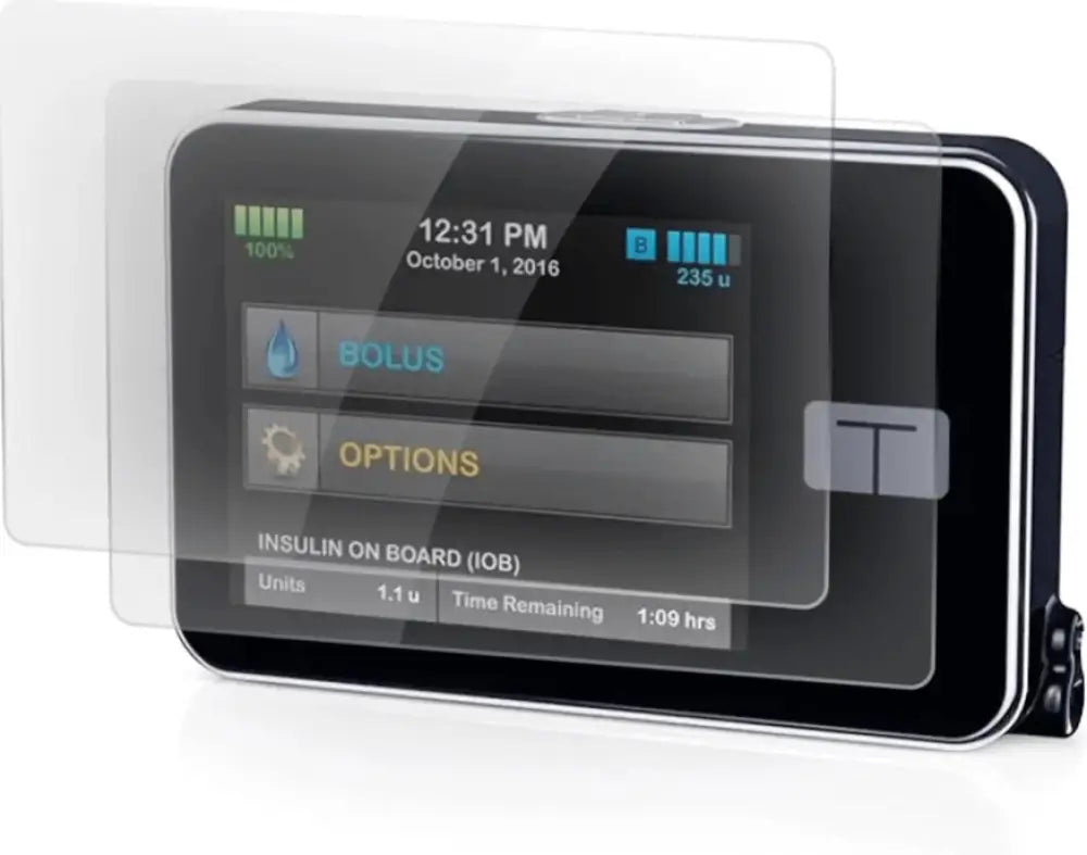Skärmskydd för insulinpump Tandem t Slim X2 (2-pack).