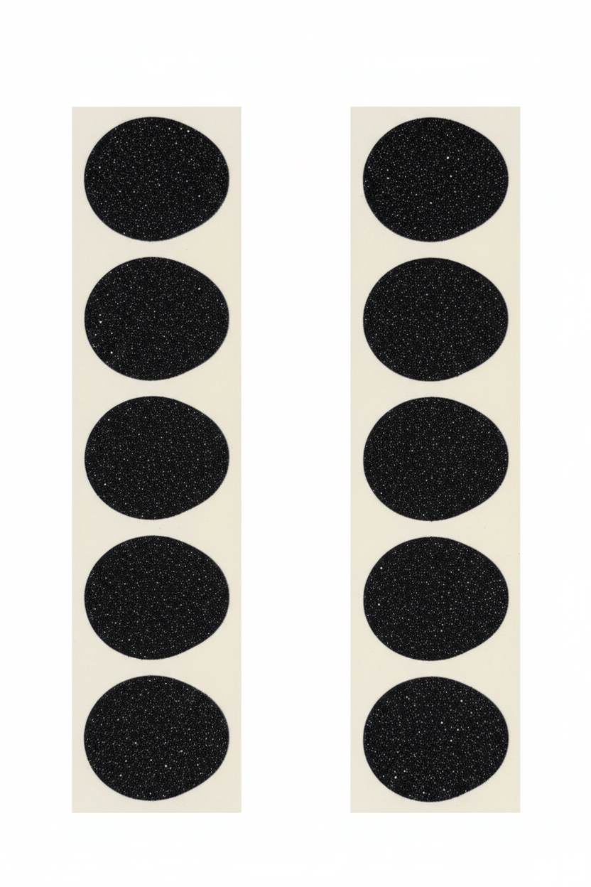 Svarta glitter stickers G7 advertising