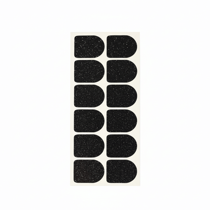 Omnipod Glitterstickers i svart med glitterfinish, dekorativa stickers för insulinpump, personlig stil och skydd i flera färger